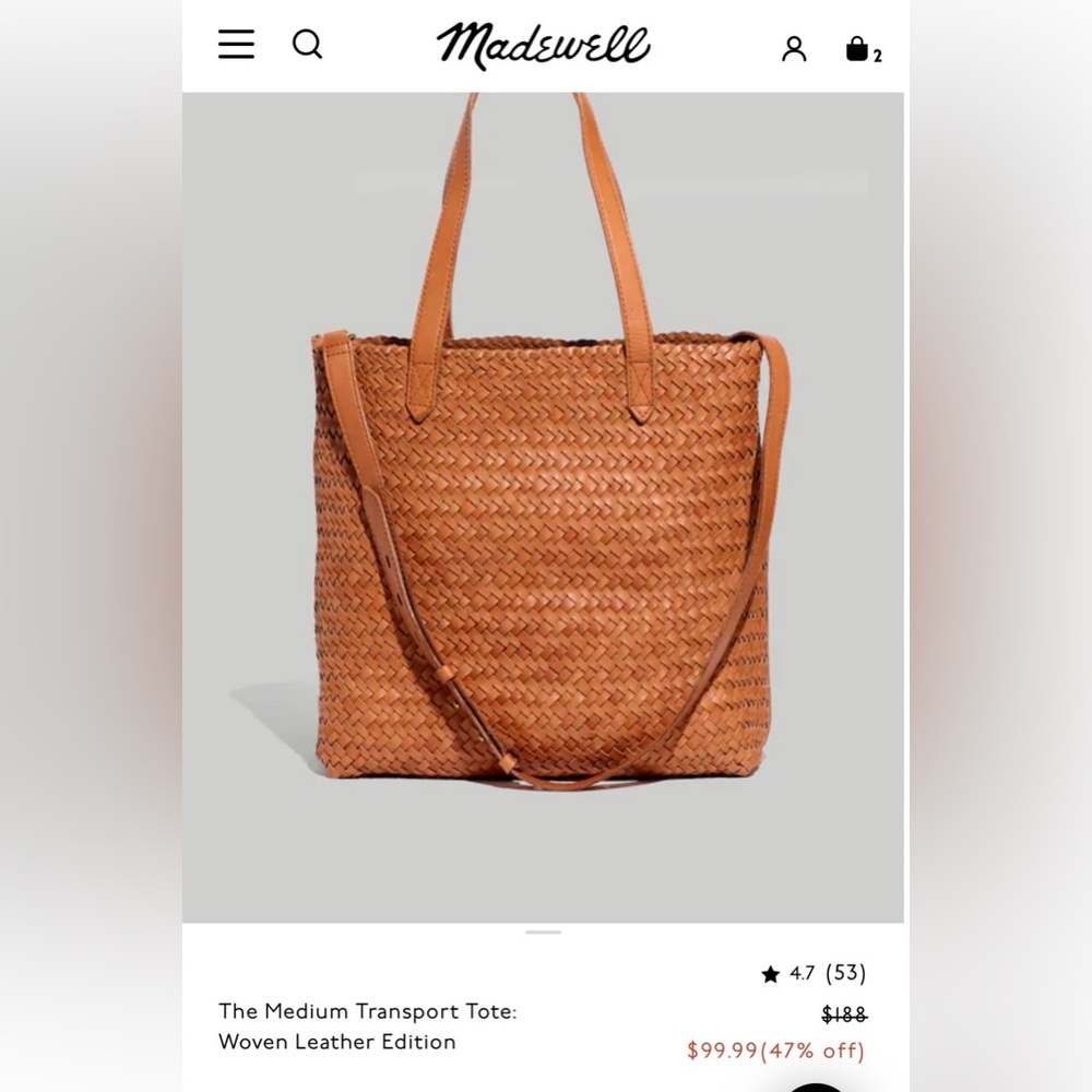 Madewell Braided Leather Transport Tote - Picture 7 of 7